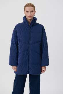 Mavi Dokuma Derin Mavi Kadın Ceket 1110213-70491 - Mavi (1)