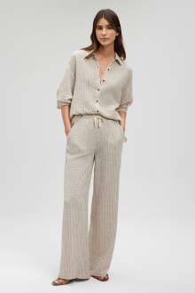 Mavi Dokuma Kadın Pantolon 1010696-86977 - Mavi (1)