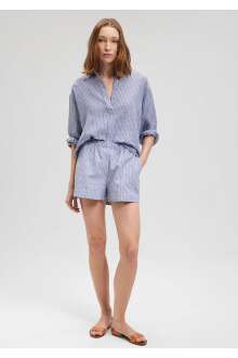 Mavi Dokuma Kadın Şort 1410128-86976 - Mavi (1)