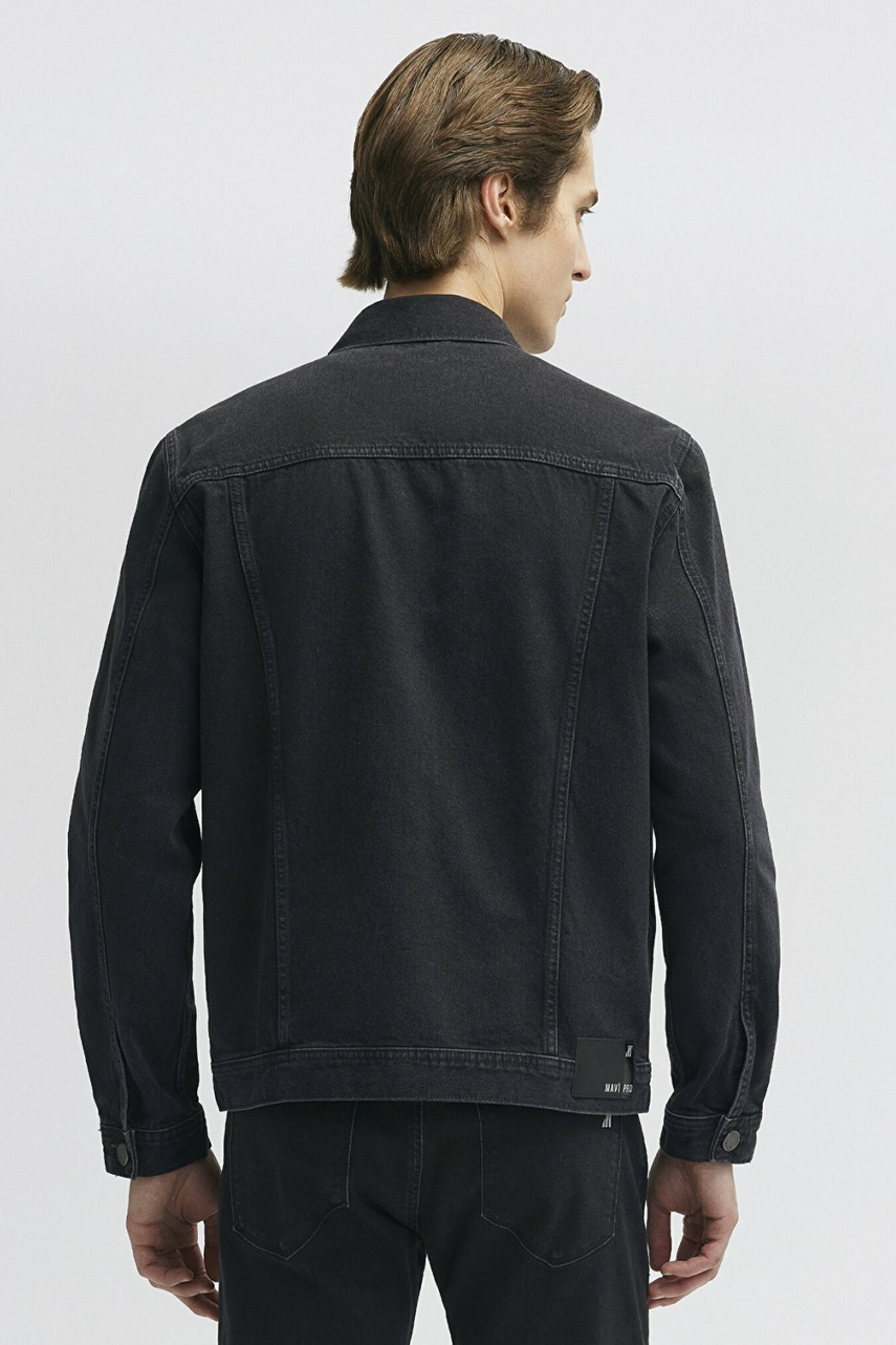 Mavi Drake Gece Grisi Black Pro Erkek Jean Ceket 010143-32231 - 3