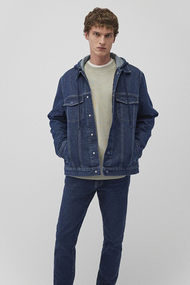 Mavi Eddıe Dark Blue College Denim Erkek Jean Ceket 0110411-88556 - 1
