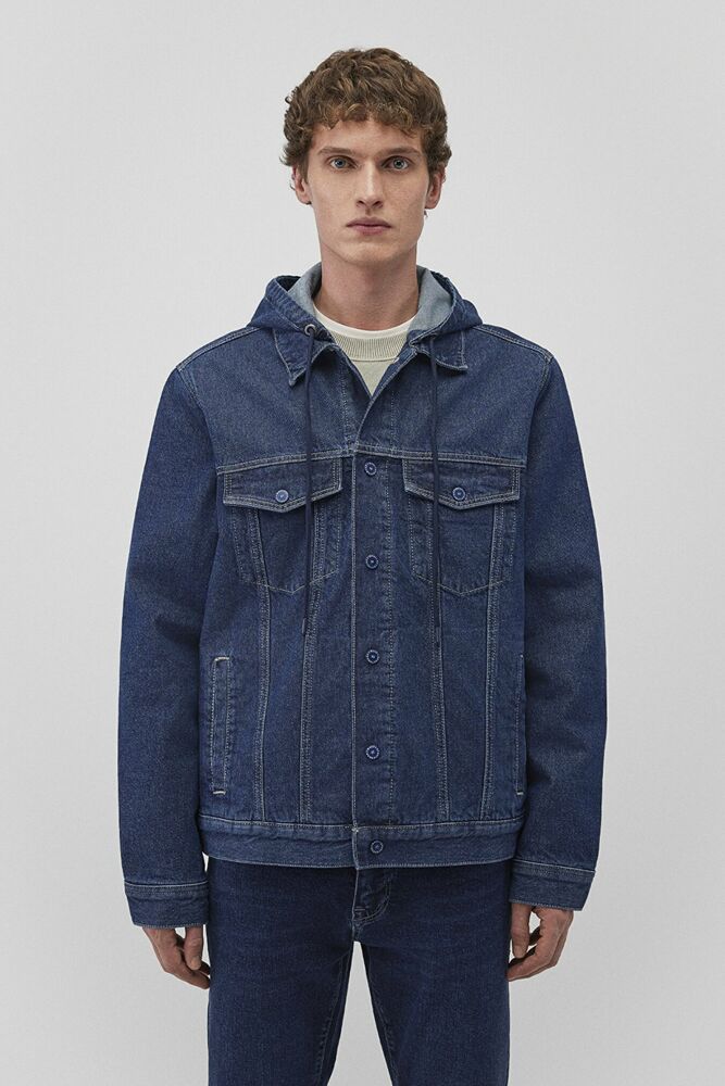 Mavi Eddıe Dark Blue College Denim Erkek Jean Ceket 0110411-88556 - 3