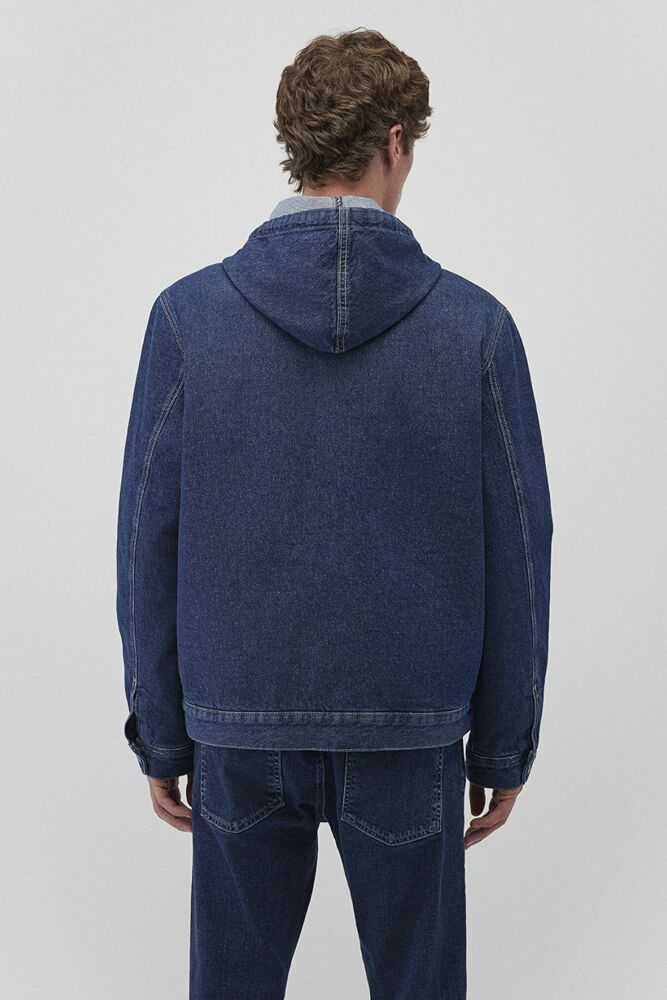 Mavi Eddıe Dark Blue College Denim Erkek Jean Ceket 0110411-88556 - 4
