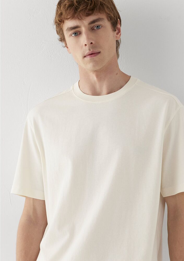 Mavi Ekru Basic Loose Fit Erkek Tişört 0613466-80194