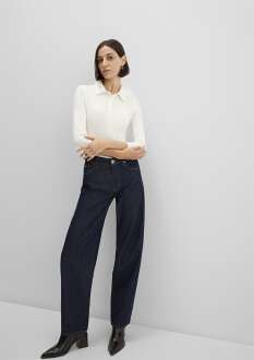 Mavi Ekru Polo Yaka Kadın Sweat 1613647-80194 - 2