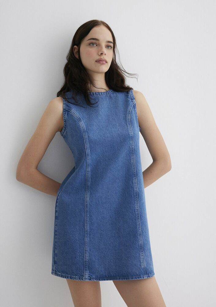 Mavi Elvıra Blue Maviterrenean Kadın Jean Elbise 1310716-90476 - 1