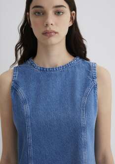 Mavi Elvıra Blue Maviterrenean Kadın Jean Elbise 1310716-90476 - 5