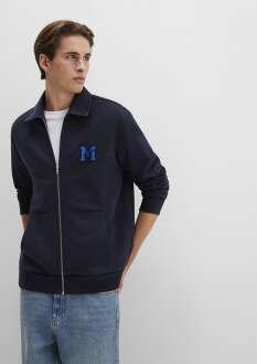 Mavi Fermuarlı Cepli Lacivert Loose Fit Erkek Sweat 0S10493-70490 - 3