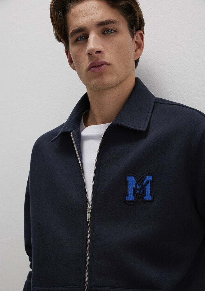 Mavi Fermuarlı Cepli Lacivert Loose Fit Erkek Sweat 0S10493-70490 - 4