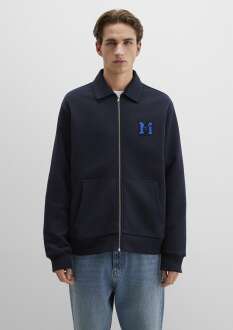 Mavi Fermuarlı Cepli Lacivert Loose Fit Erkek Sweat 0S10493-70490 - 5