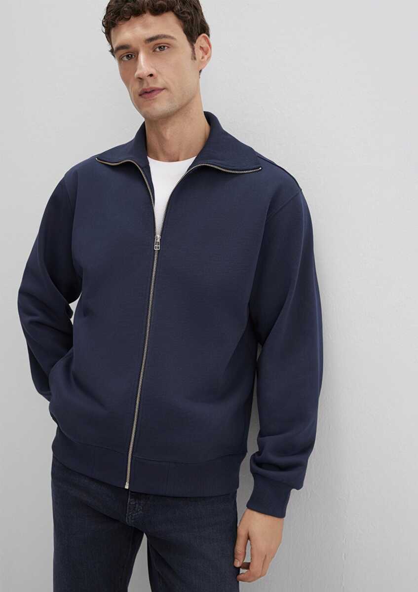 Mavi Fermuarlı Lacivert Loose Fit Erkek Sweat 0S10521-70490