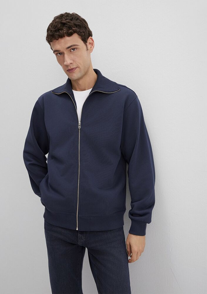 Mavi Fermuarlı Lacivert Loose Fit Erkek Sweat 0S10521-70490 (1)