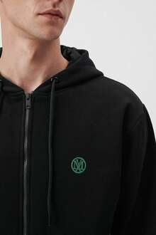Mavi Fermuarlı Siyah Erkek Sweat 066979-900 - 5