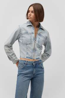 Mavi Gaıa Lt Used Icon Kadın Jean Gömlek 1210808-88188 - Mavi (1)