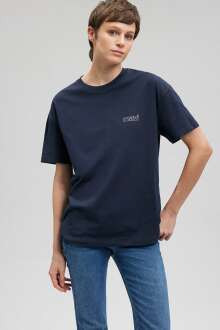 Mavi Gece Lacivert Kadın Tişört 1611309-70490 - Mavi (1)