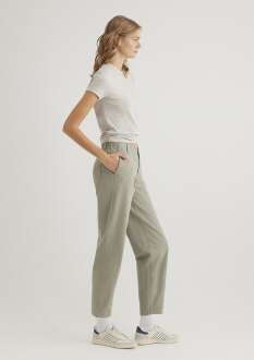 Mavi Gölge Gri Kadın Dokuma Pantolon 1010649-71484 - Mavi (1)