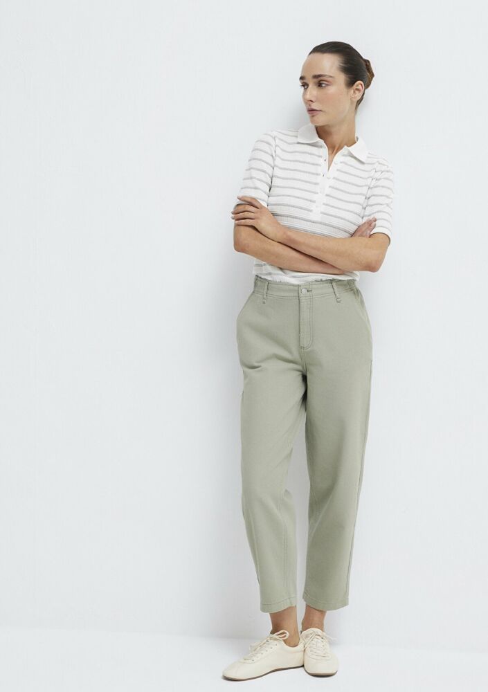 Mavi Gölge Gri Kadın Dokuma Pantolon 1010649-71484 (1)