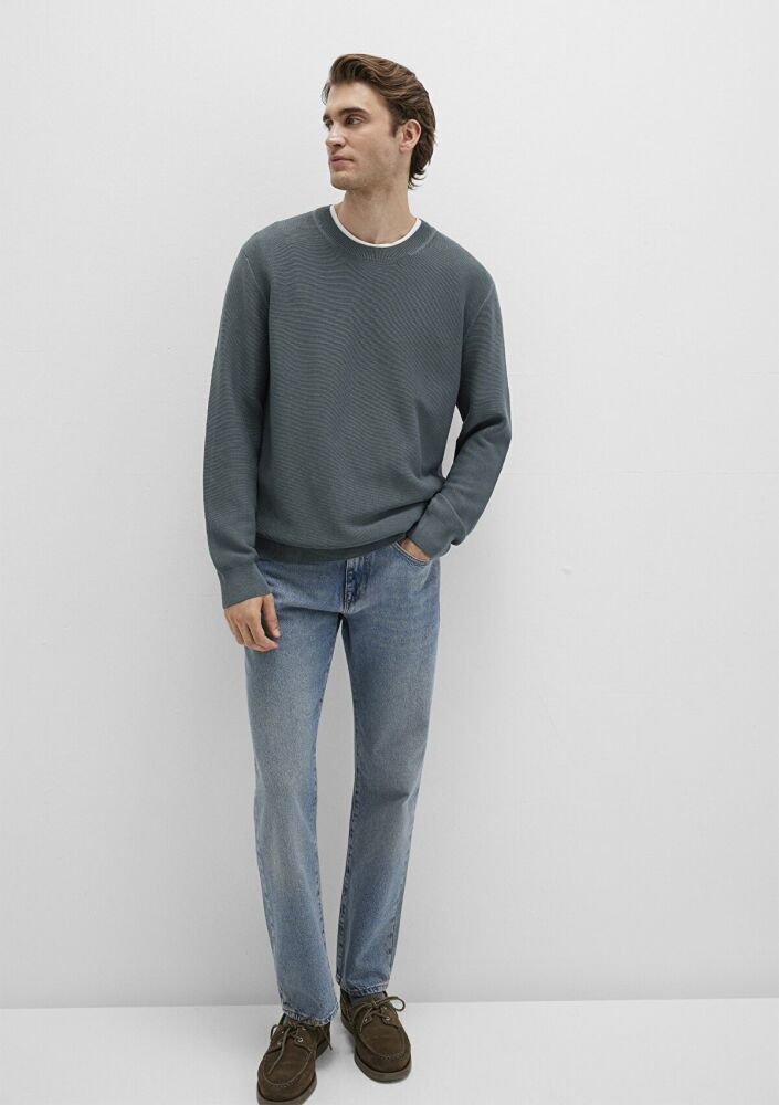 Mavi Gri Erkek Kazak 0710197-80889 (1)