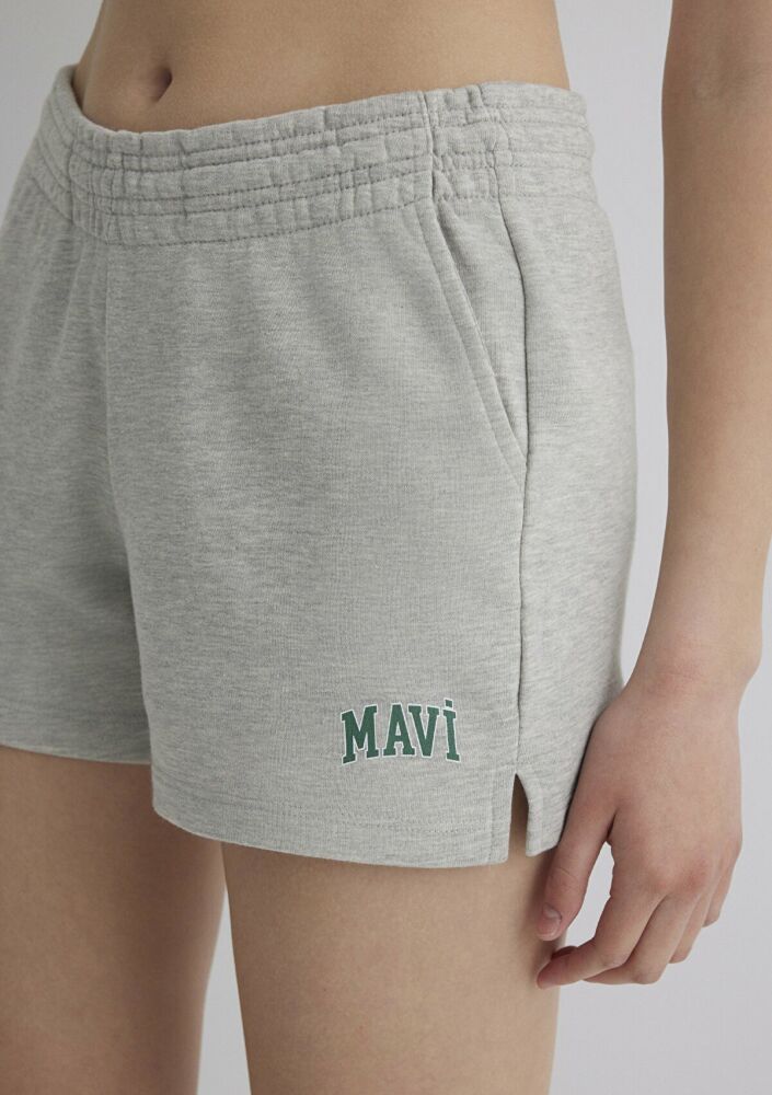 Mavi Gri Melabj Örme Kadın Şort 1410155-82816 - 5