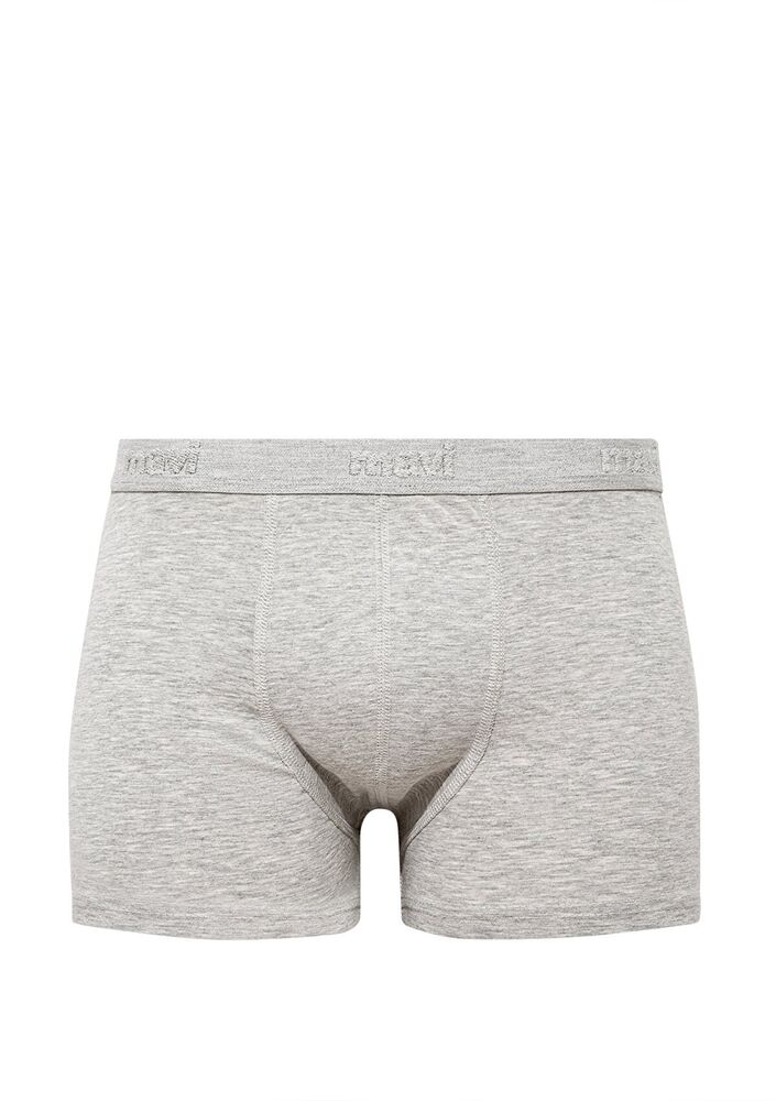 Mavi Gri Melanj Erkek Boxer 092121-83096 - 1