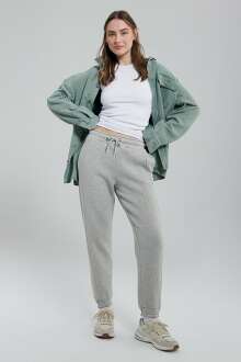 Mavi Gri Melanj Kadın Eşofman Altı 1600430-32175 - Mavi (1)