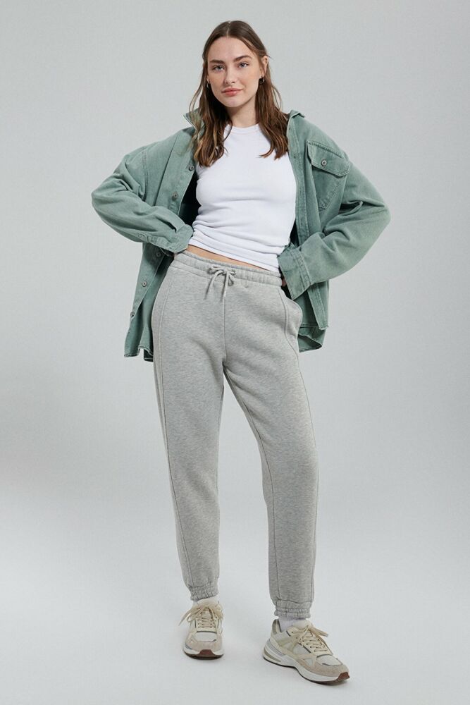 Mavi Gri Melanj Kadın Eşofman Altı 1600430-32175 (1)