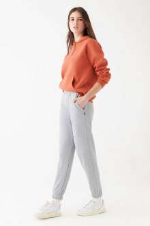 Mavi Gri Melanj Kadın Eşofmsn Altı 1600823-34686 - Mavi (1)