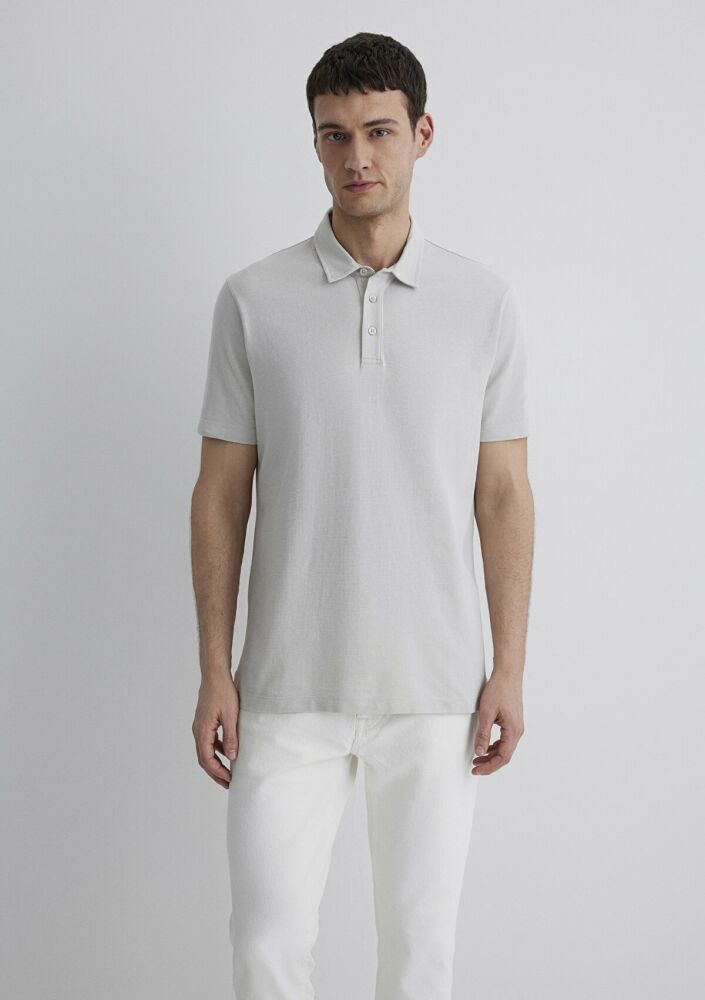 Mavi Gri Polo Erkek Tişört 0612633-70074 - 4