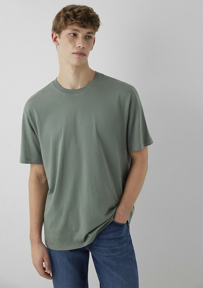 Mavi Haki Basic Loose Fit Erkek Tişört 066249-80692 (1)