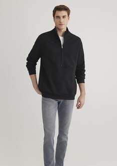 Mavi Half Zıp Siyah Erkek Sweat 0S10331-900 - 3