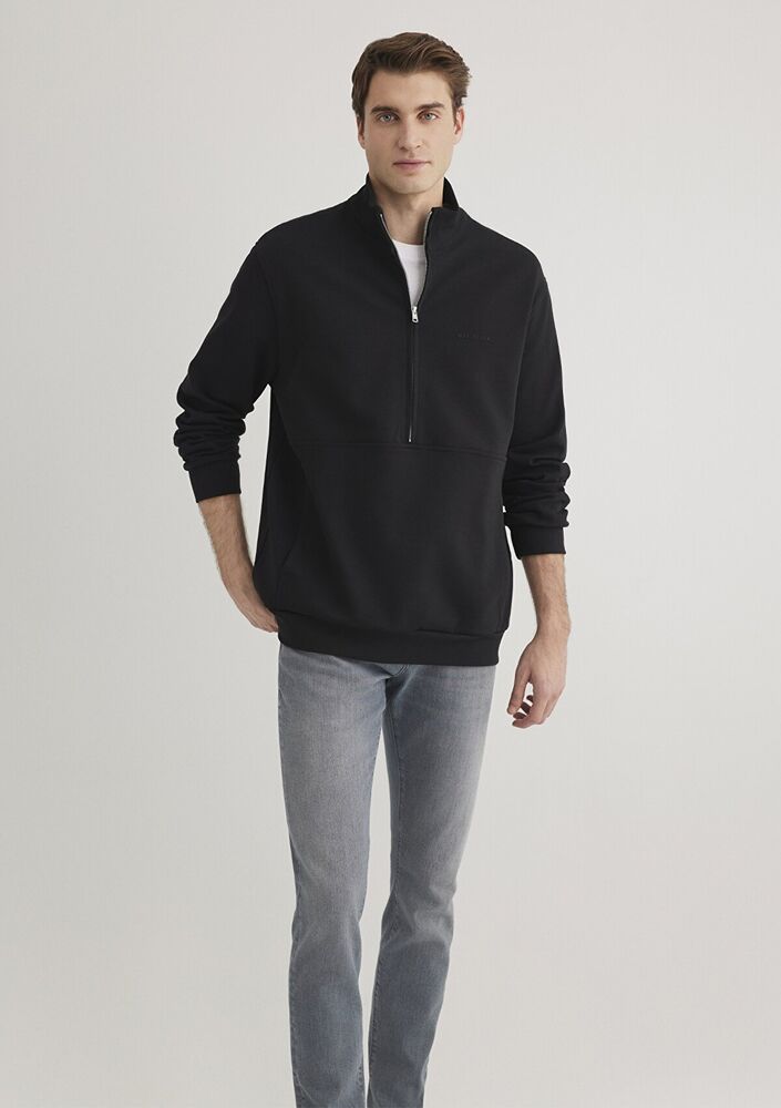 Mavi Half Zıp Siyah Erkek Sweat 0S10331-900 - 3