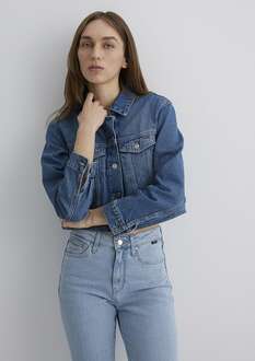 Mavi Harmony Mid Vintage Classic Denim Kadın Jean Ceket 1110639-89575 - 2