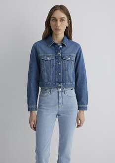 Mavi Harmony Mid Vintage Classic Denim Kadın Jean Ceket 1110639-89575 - 4
