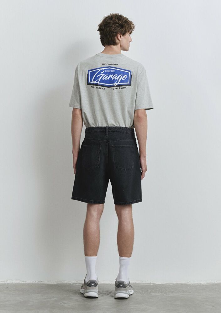 Mavi Houston Street Antrasit Denim Erkek Jean Şort 0410672-89813 - 5