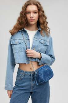 Mavi İndigo Çapraz Kadın Çanta 1912058-83055 - Mavi (1)