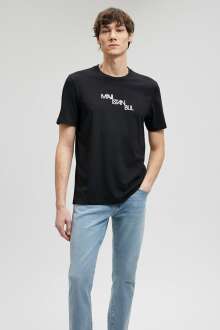 Mavi İstanbul Siyah Erkek Tişört 0612274-900 - Mavi (1)