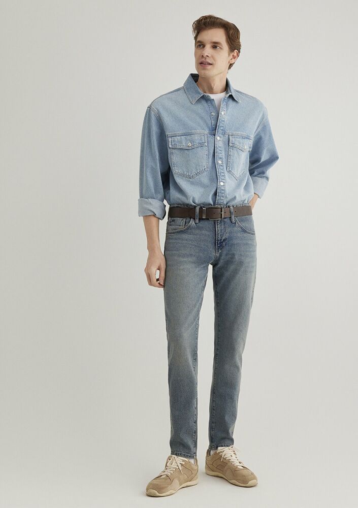 Mavi James Foggy Indigo Classic Denim Erkek Jean Pantolon 0042489278 - 2