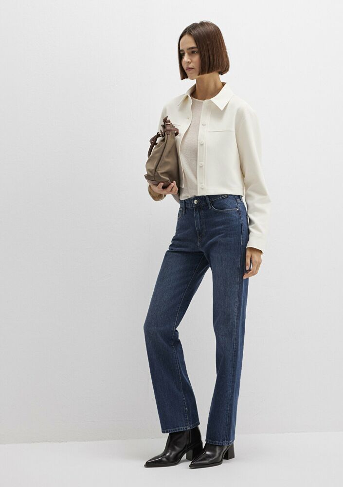 Mavi Jane Classic Denim Gölgeli Koyu Mavi Kadın Jean Pantolon 1010917-91354 (1)