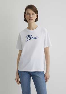 Mavi Jeans Baskılı Beyaz Kadın Tişört 1612421-620 - 4