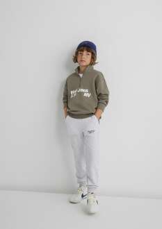 Mavi Jeans Baskılı Logo Yarım Fermuarlı Çocuk Sweat 6S10142-86961 - 4