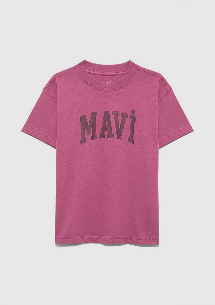 Mavi Jenerik Logo Baskılı Çocuk Tişört 7610385-70651