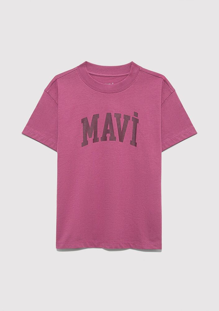 Mavi Jenerik Logo Baskılı Çocuk Tişört 7610385-70651