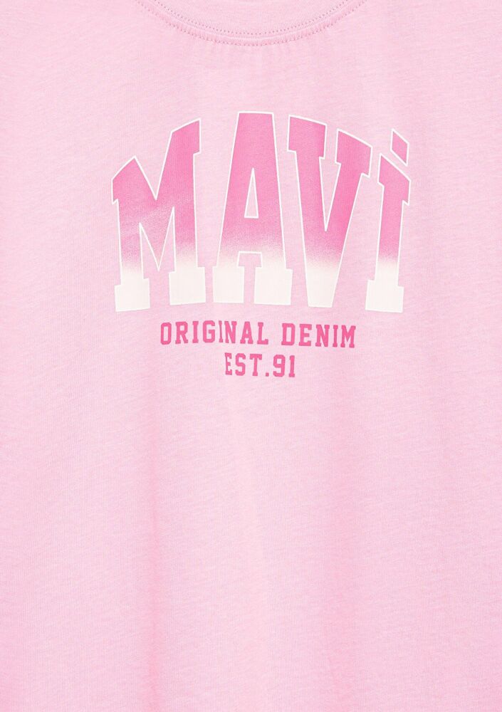 Mavi Jenerik Logo Baskılı Çocuk Tişört 7610386-70972 - 3