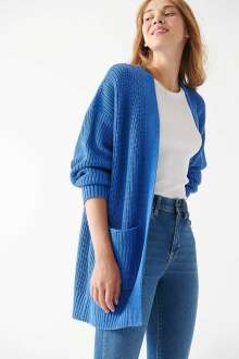 Mavi Kadın Uzun Hırka 1710118-82330 - Mavi (1)