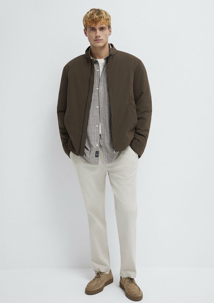 Mavi Kahverengi Bomber Regular Fit Erkek Ceket 0110761-71541 - 1