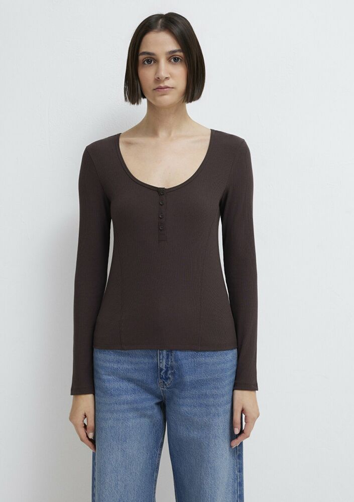 Mavi Kahverengi Kadın Sweat 1613843-70240 - 4