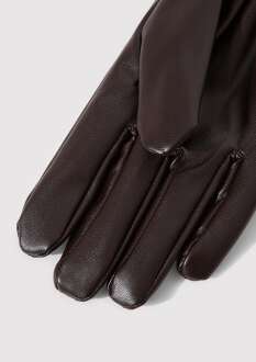 Mavi Kahverengi Suni Deri Erkek Eldiven 092218-85397 - Mavi (1)