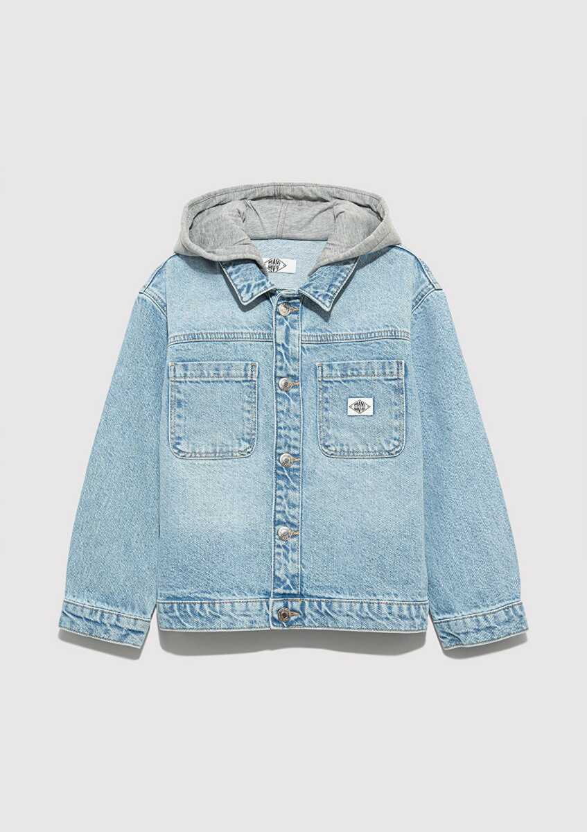 Mavi Kai Açık Mavi Çocuk Jean Ceket 6111402-A2943