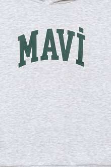 Mavi Kapişonlu Açık Gri Çocuk Sweat 6610110-88467 - 4