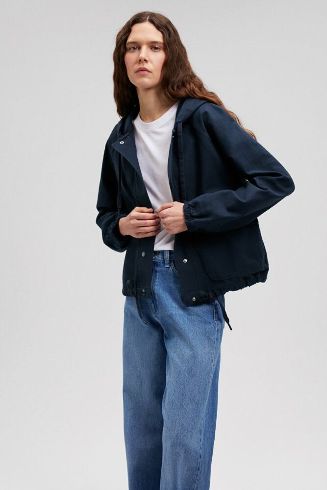 Mavi Kapişonlu Blue Berry Kadın Ceket 110775-82906 (1)